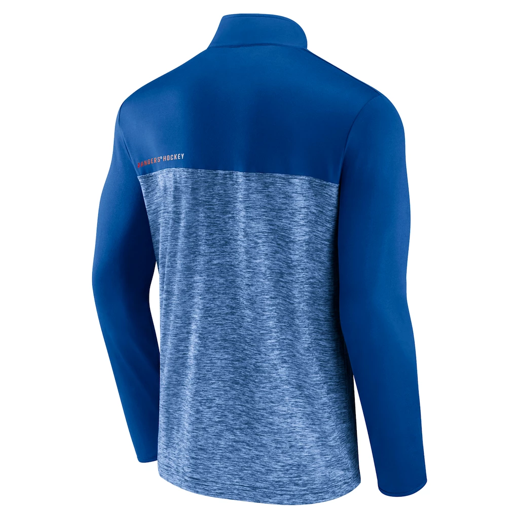 Heren hoodie Fanatics Iconische Defender 1/4 ritssluiting Mens Iconic Defender 1/4 Zip New York Rangers