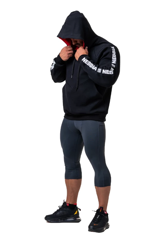 Heren hoodie Nebbia  Unlock the Champion hoodie 194 black XL