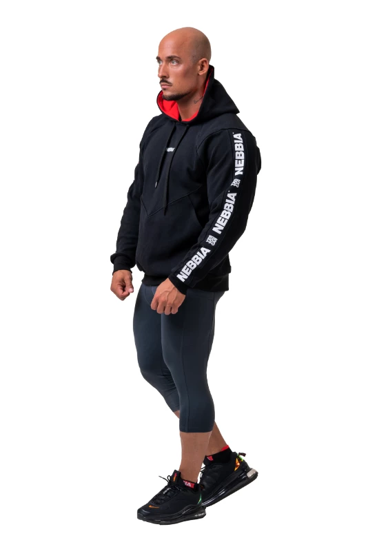Heren hoodie Nebbia  Unlock the Champion hoodie 194 black XL
