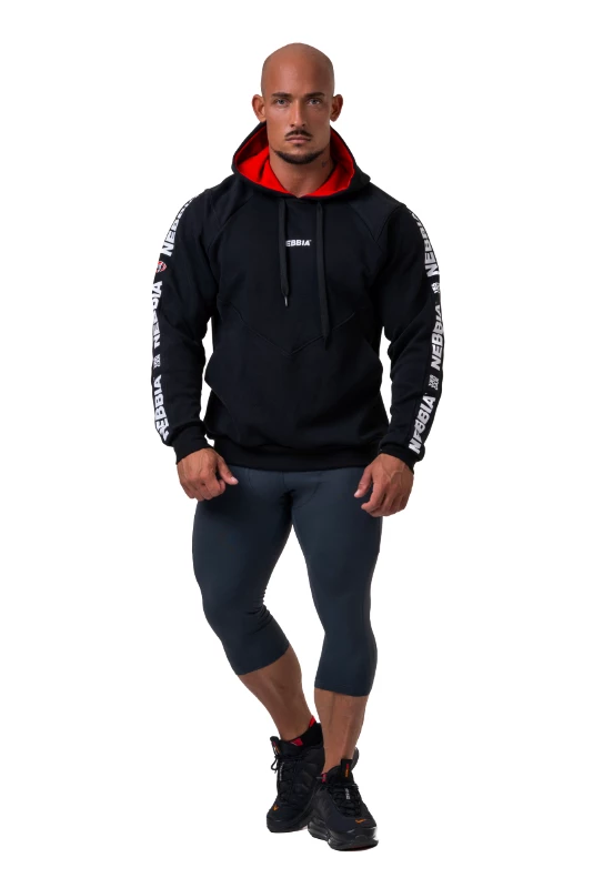 Heren hoodie Nebbia  Unlock the Champion hoodie 194 black XL