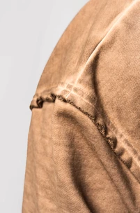 Heren hoodie Nebbia  Washed-off Zip Up Hoodie GYM BRO 362 Light Brown