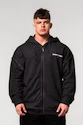 Heren hoodie Nebbia  Washed-off Zip Up Hoodie GYM BRO Black M