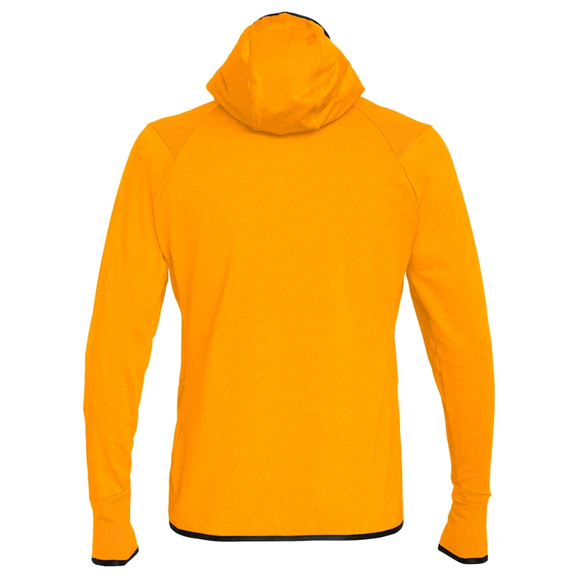 Heren hoodie Salewa  Agner Hybrid PL/DST M FZ Hdy Turmeric Melange/0910