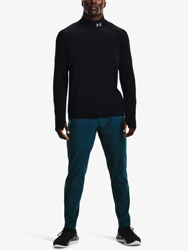 Heren hoodie Under Armour  Qualifier Run 2.0 1/2 Zip-BLK L