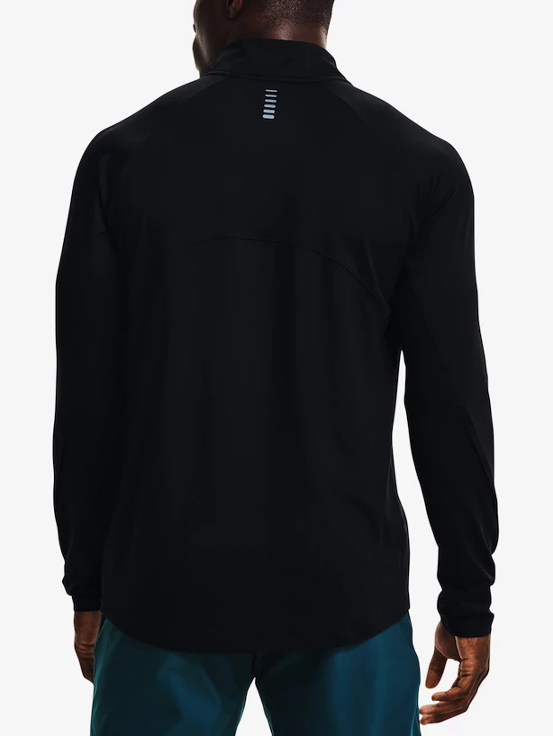 Heren hoodie Under Armour  Qualifier Run 2.0 1/2 Zip-BLK L
