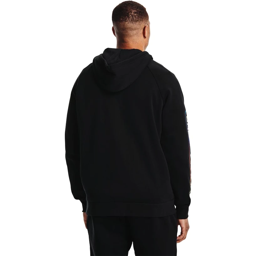 Heren hoodie Under Armour  RIVAL FLC LOCKERTAG FZ HD-BLK L