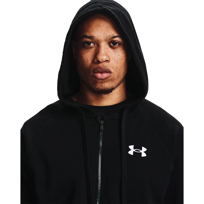 Heren hoodie Under Armour  RIVAL FLC LOCKERTAG FZ HD-BLK L