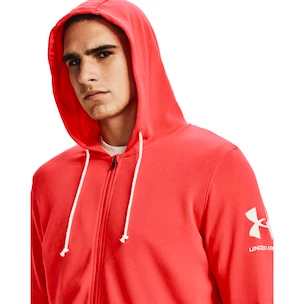 Heren hoodie Under Armour  RIVAL TERRY FZ HD Red M