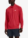 Heren hoodie Under Armour  STREAKER HALF ZIP-RED L