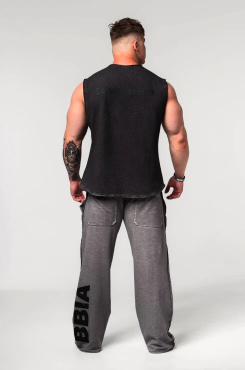 Heren joggingbroek Nebbia  Washed-off Gym Sweatpants NO SHORTCUTS Light Grey