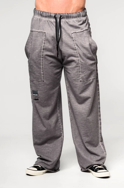 Heren joggingbroek Nebbia  Washed-off Gym Sweatpants NO SHORTCUTS Light Grey