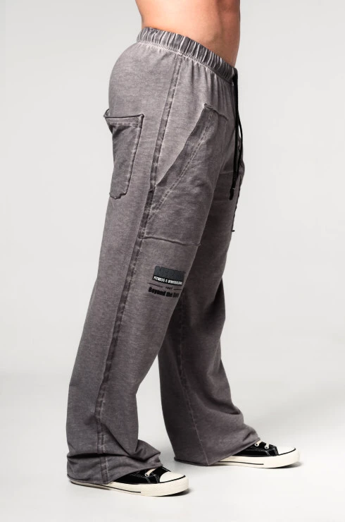 Heren joggingbroek Nebbia  Washed-off Gym Sweatpants NO SHORTCUTS Light Grey