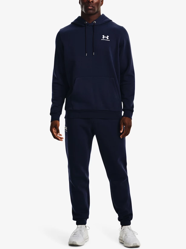 Heren joggingbroek Under Armour  Essential Fleece Jogger-NVY
