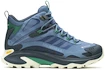 Heren outdoorschoenen Merrell  Moab Speed 2 Mid Gtx Steel Blue  UK 11
