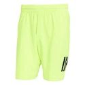 Heren short adidas  Club 3 Stripes Short Lucid Lemon