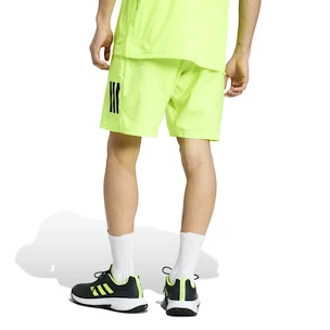 Heren short adidas  Club 3 Stripes Short Lucid Lemon M