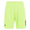 Heren short adidas  Club 3 Stripes Short Lucid Lemon M