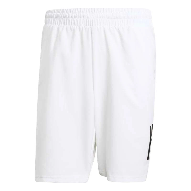 Heren short adidas  Club 3 Stripes Short White