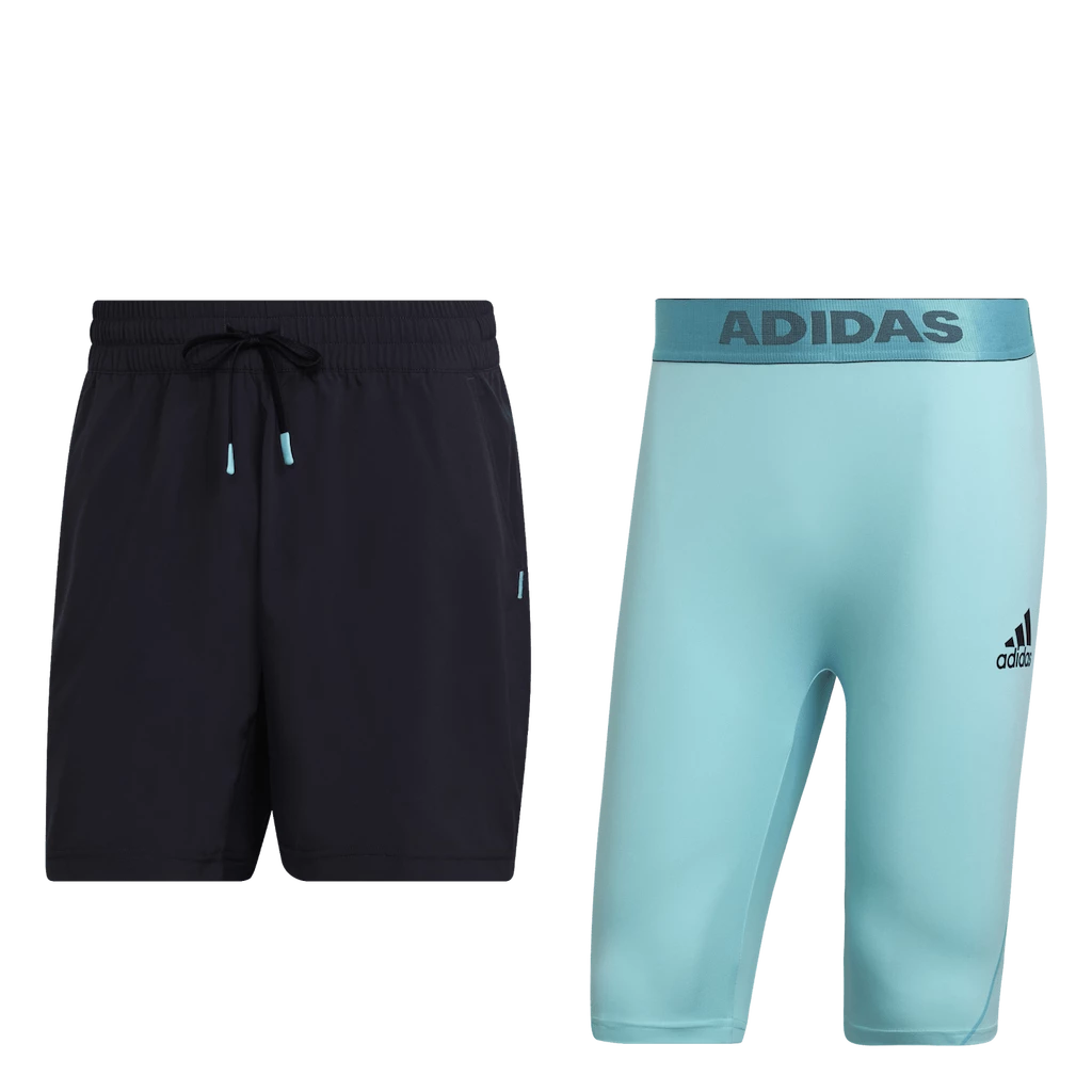 Heren short adidas  Paris 2 in 1 Short Carbon