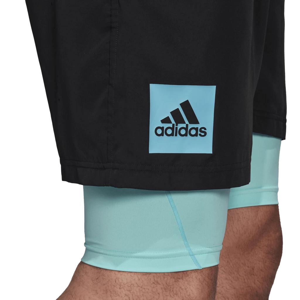 Heren short adidas  Paris 2 in 1 Short Carbon
