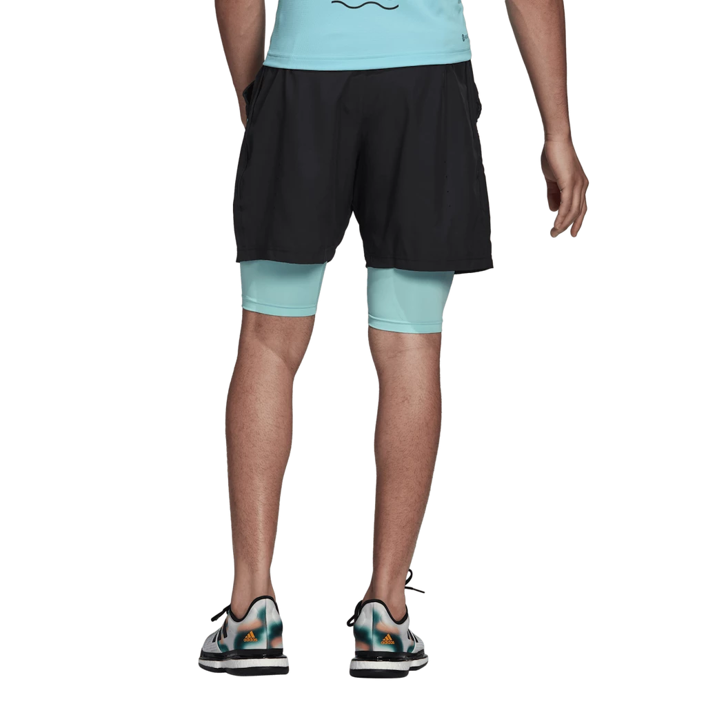 Heren short adidas  Paris 2 in 1 Short Carbon
