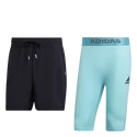 Heren short adidas  Paris 2 in 1 Short Carbon