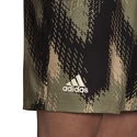 Heren short adidas  Printed Short 7'' Primeblue Orbit Green