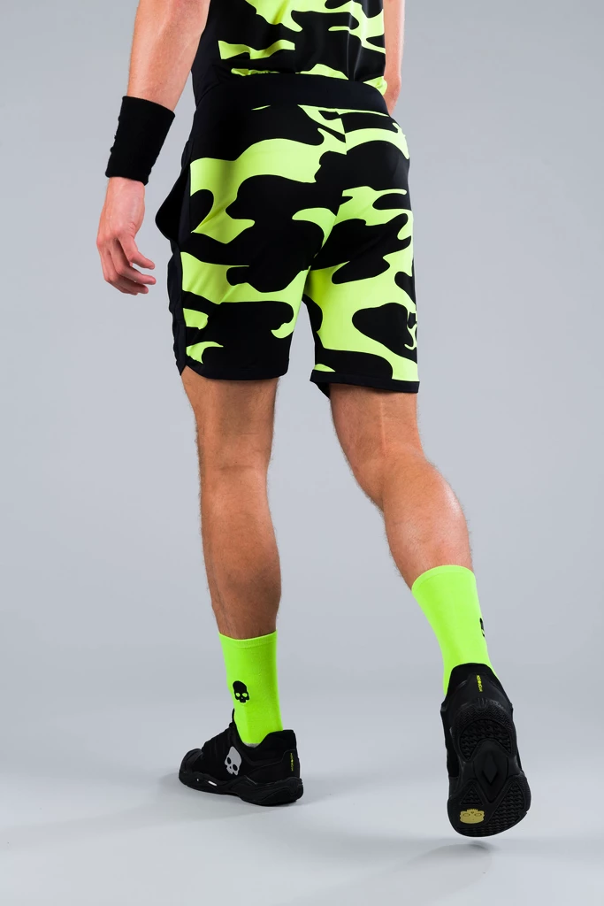 Heren short Hydrogen  Camo Tech Shorts Fluo Yellow Camouflage