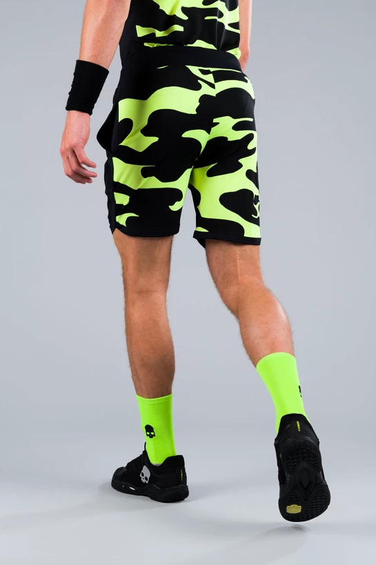 Heren short Hydrogen  Camo Tech Shorts Fluo Yellow Camouflage XXL