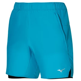 Heren short Mizuno Core 7.5 2in1 Short Algiers Blue