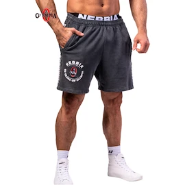 Heren short Nebbia NEBBIA x OLYMPIA Washed Sweat Shorts LEGEND 786 black