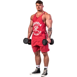 Heren short Nebbia NEBBIA x OLYMPIA Washed Sweat Shorts LEGEND 786 red