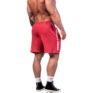 Heren short Nebbia NEBBIA x OLYMPIA Washed Sweat Shorts LEGEND 786 red