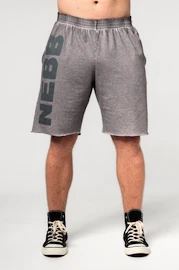 Heren short Nebbia Washed-off Gym Sweatshorts NO BS 367 Light Grey