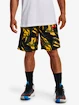 Heren short Under Armour  BASELINE 10'' PRINT SHORT-YLW