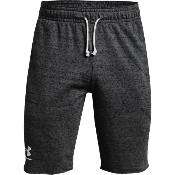 Heren short Under Armour  RIVAL TERRY SHORT gray