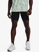 Heren short Under Armour  SPEEDPOCKET HALF TIGHT-BLK L
