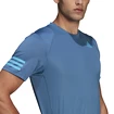Heren T-shirt adidas  Club 3-Stripe Blue