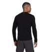 Heren T-shirt adidas  Fast Graphic LS Tee Black