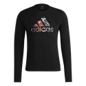 Heren T-shirt adidas  Fast Graphic LS Tee Black