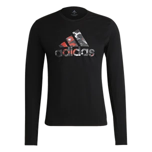 Heren T-shirt adidas  Fast Graphic LS Tee Black
