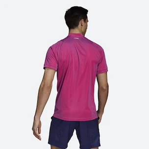 Heren T-shirt adidas  Freelift Polo Primeblue Scarlet