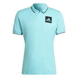 Heren T-shirt adidas Paris Freelift Polo Aqua