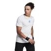 Heren T-shirt adidas  Thiem Graphic Tee White