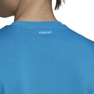 Heren T-shirt adidas  Thiem Logo Graphic Tee Blue