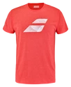 Heren T-shirt Babolat  Exercise Big Flag Tee Men Poppy Red