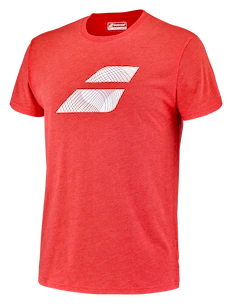 Heren T-shirt Babolat  Exercise Big Flag Tee Men Poppy Red