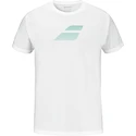 Heren T-shirt Babolat  Exercise Big Flag Tee Men White