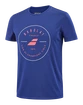 Heren T-shirt Babolat Exercise Graphic Tee Estate Blue