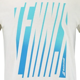 Heren T-shirt Babolat  Exercise Message Tee Men Cannoli Cream